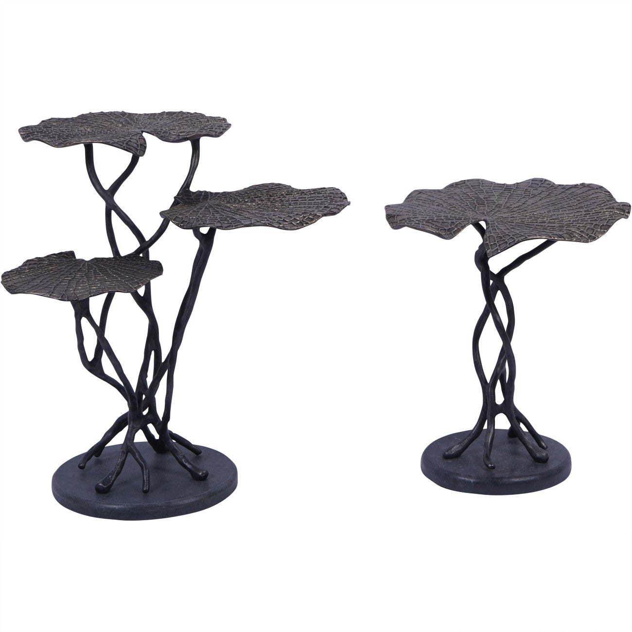 Lily Pad Leaf Cast Aluminium Side Table
